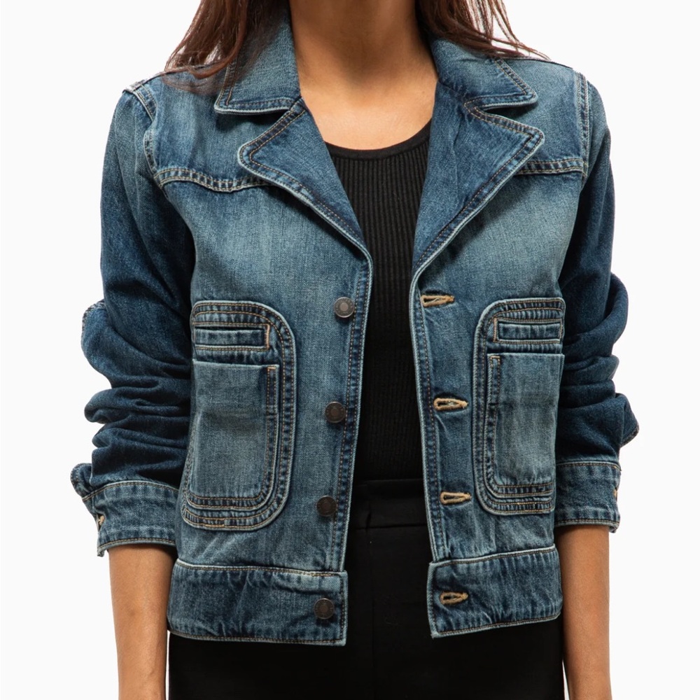 Nili Lotan made in USA! NEVER WORN. denim chore jacket msrp $1,095